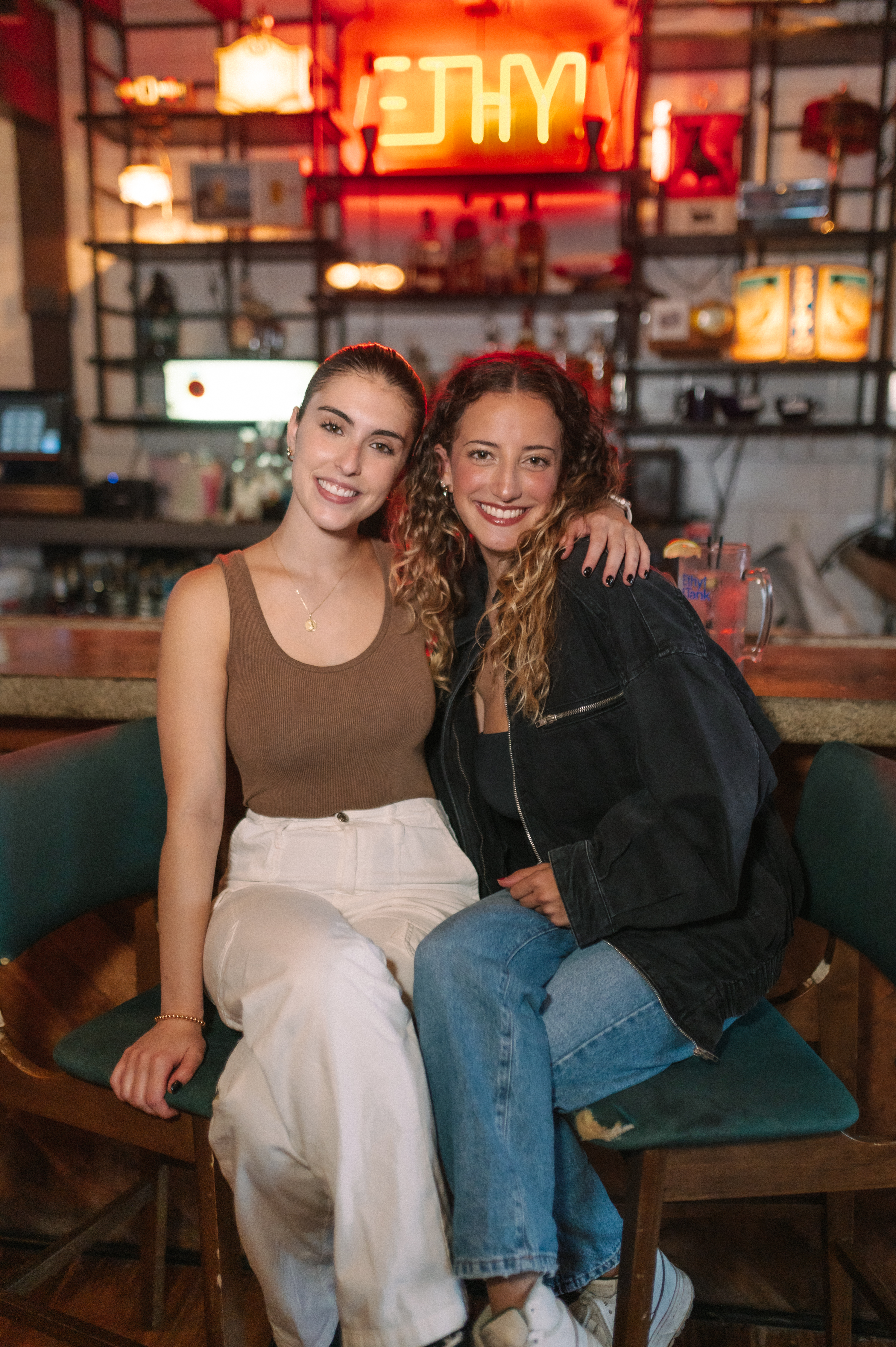 two girls at ethyl and tank near OSU