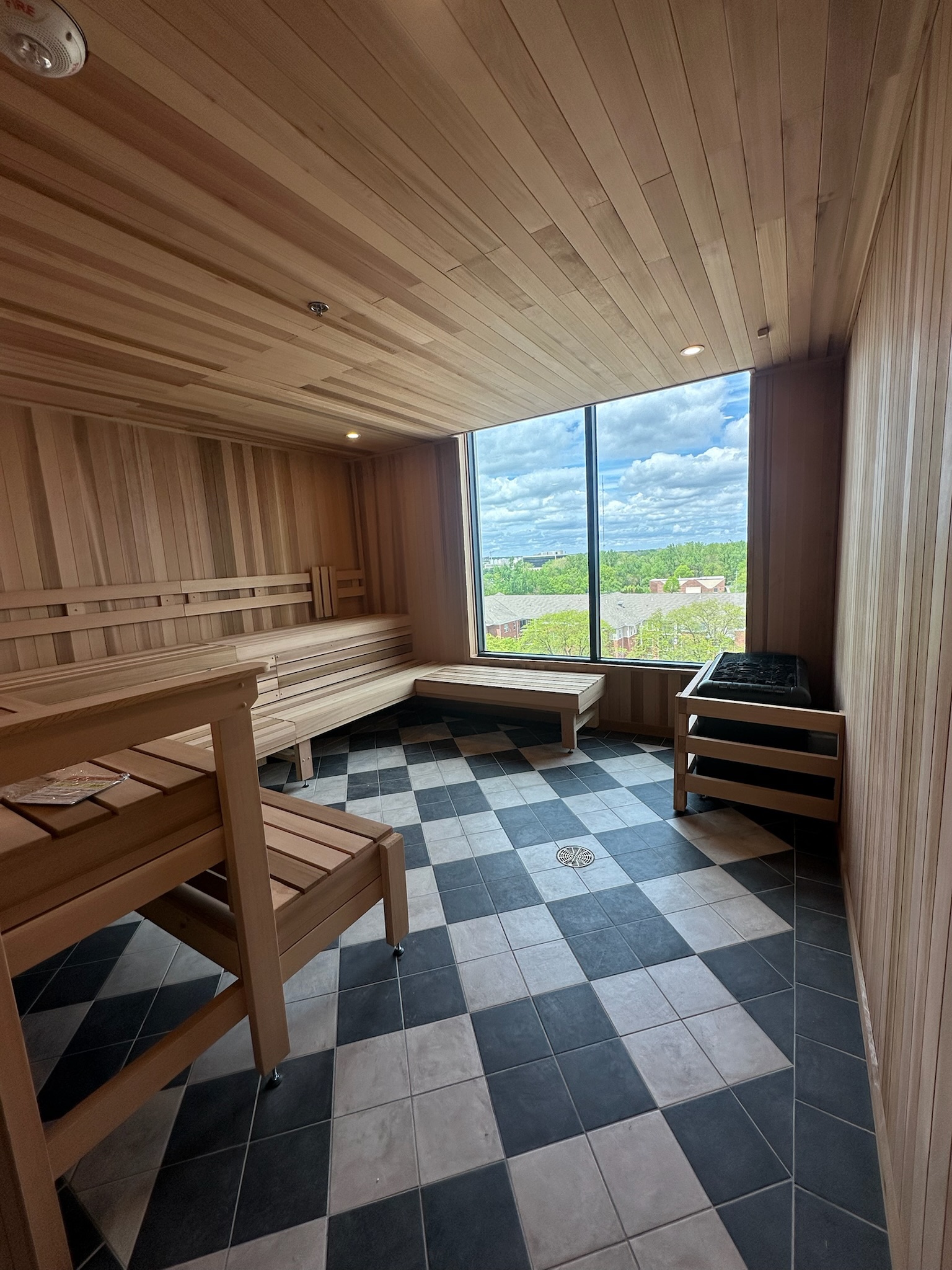 Sauna at Rambler Columbus.