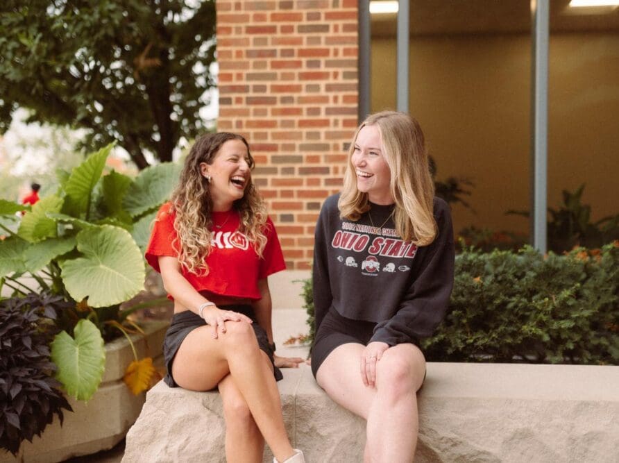 rambler columbus two girl laughing that attend ohio state university lifestyle photo rambler columbus